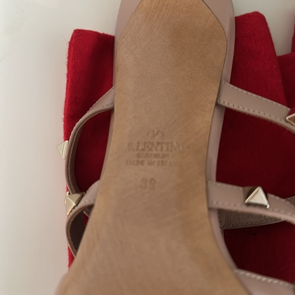 NIB Valentino Leather Rockstud Mules - Picture 10 of 12